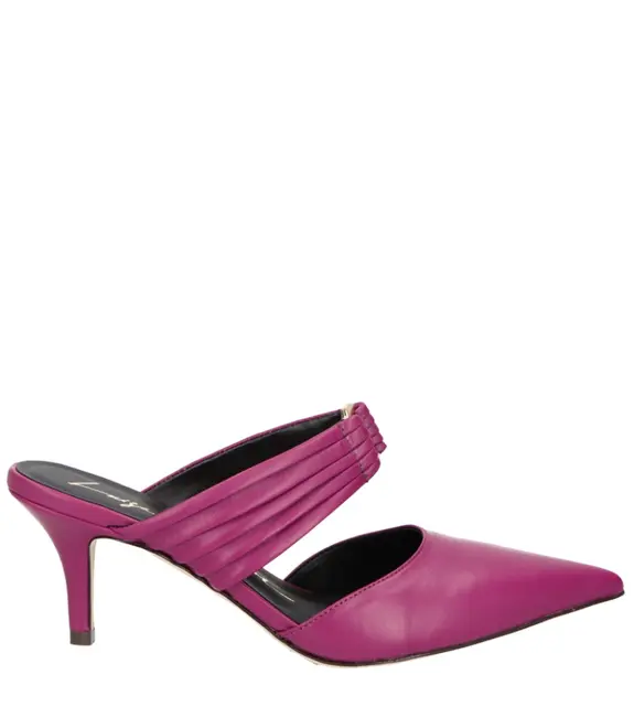 SCARPIN MULE SALTO MÉDIO LUIZA BARCELOS ROXO