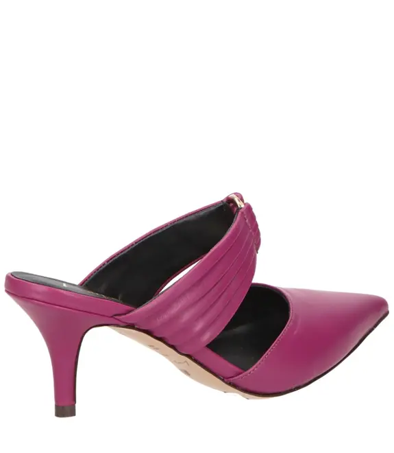 SCARPIN MULE SALTO MÉDIO LUIZA BARCELOS ROXO