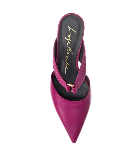 SCARPIN MULE SALTO MÉDIO LUIZA BARCELOS ROXO