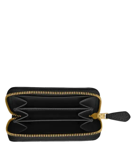 PORTA CARTÃO COACH NEW YORK TABBY ESSENTIAL SMALL ZIP AROUND PRETO