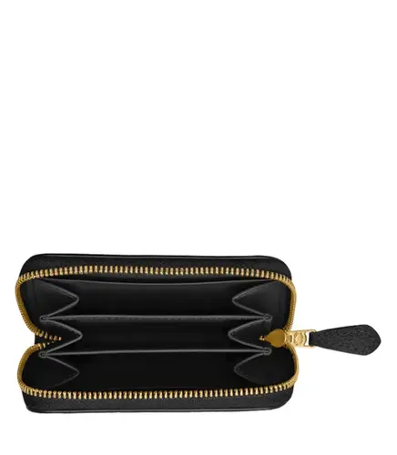 PORTA CARTÃO COACH NEW YORK TABBY ESSENTIAL SMALL ZIP AROUND PRETO