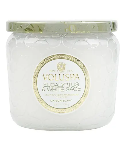 VELA AROMÁTICA POTE VIDRO +35H EUCALYPTUS & WHITE SAGE VOLUSPA