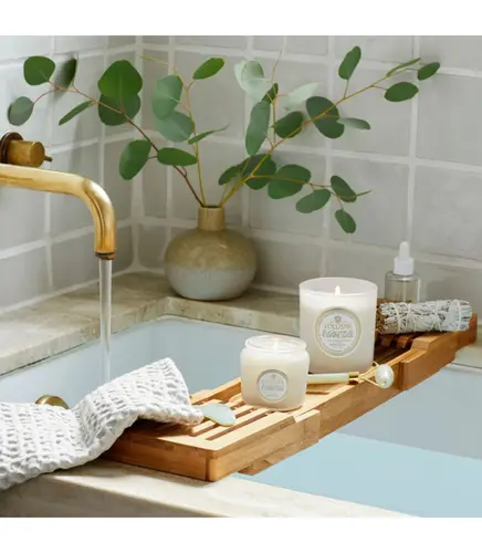 VELA AROMÁTICA POTE VIDRO +35H EUCALYPTUS & WHITE SAGE VOLUSPA