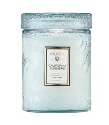 MINI VELA AROMÁTICA POTE VIDRO RELEVO 50H CALIFORNIA SUMMERS VOLUSPA