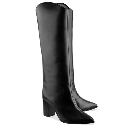 BOTA SALTO BLOCO ALTO MARYANA SCHUTZ PRETO