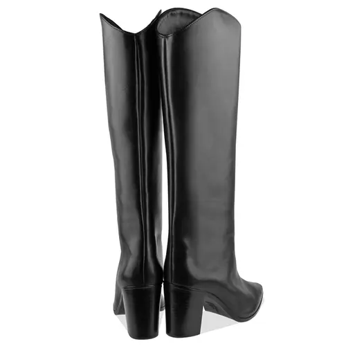 BOTA SALTO BLOCO ALTO MARYANA SCHUTZ PRETO