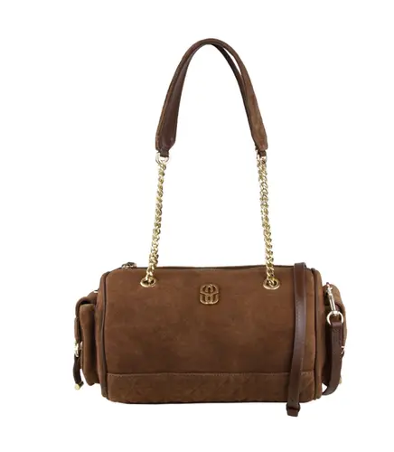 BOLSA GRANDE BOWLING SCHUTZ MARROM