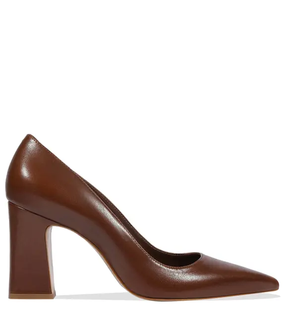 SCARPIN SALTO ALTO MICAM SCHUTZ MARROM