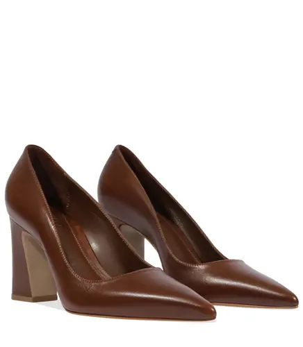 SCARPIN SALTO ALTO MICAM SCHUTZ MARROM