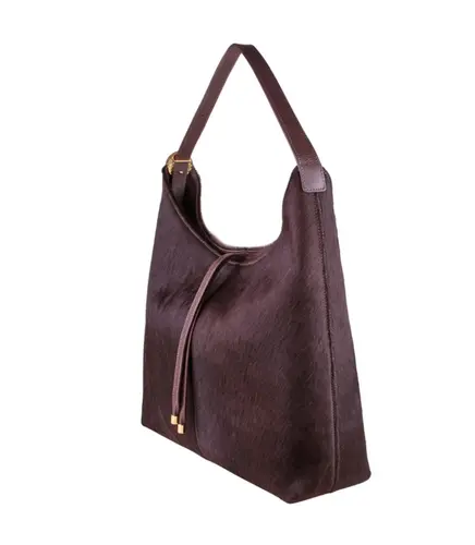 BOLSA HOBO LUIZA BARCELOS MARROM