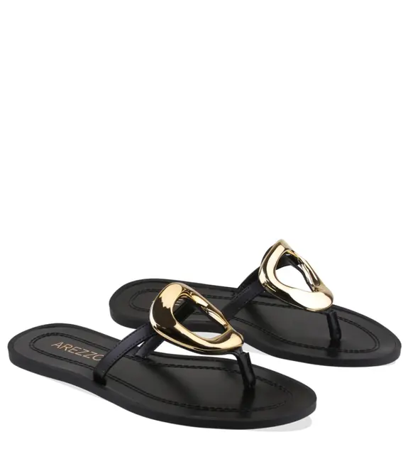 SANDÁLIA RASTEIRA AREZZO PRETO