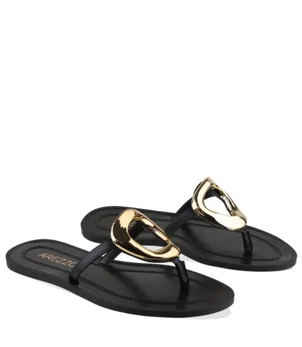 SANDÁLIA RASTEIRA AREZZO PRETO