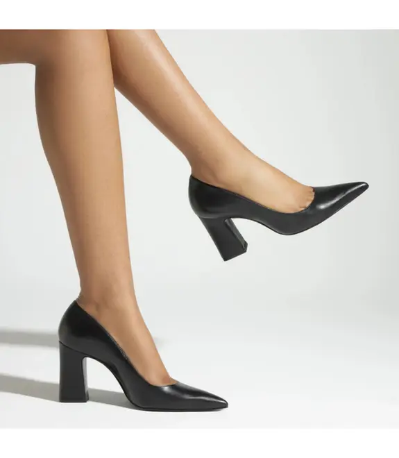 SCARPIN SALTO ALTO MICAM SCHUTZ PRETO