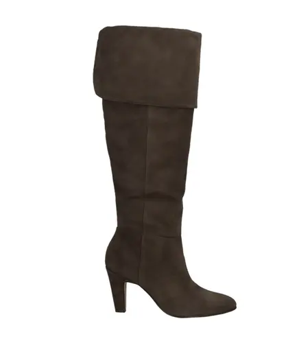 BOTA SALTO ALTO OVER THE KNEE LUIZA BARCELOS MARROM