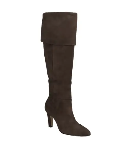 BOTA SALTO ALTO OVER THE KNEE LUIZA BARCELOS MARROM