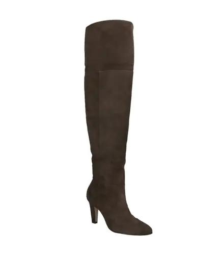 BOTA SALTO ALTO OVER THE KNEE LUIZA BARCELOS MARROM