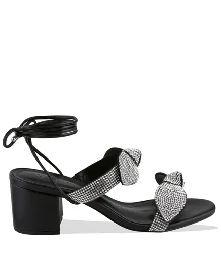 SANDÁLIA SALTO MÉDIO SCHUTZ PRETO