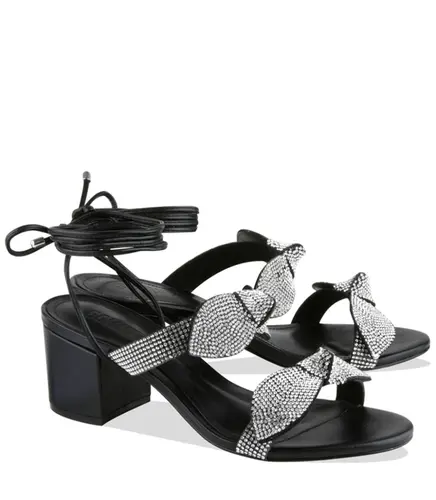 SANDÁLIA SALTO MÉDIO SCHUTZ PRETO