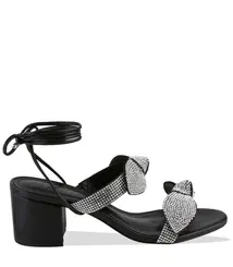 SANDÁLIA SALTO MÉDIO SCHUTZ PRETO