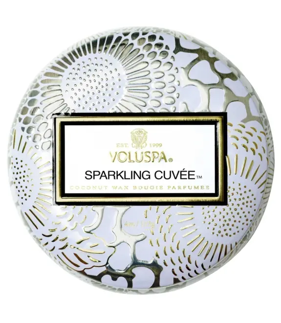 MINI VELA AROMÁTICA LATA 25H SPARKLING CUVEE VOLUSPA