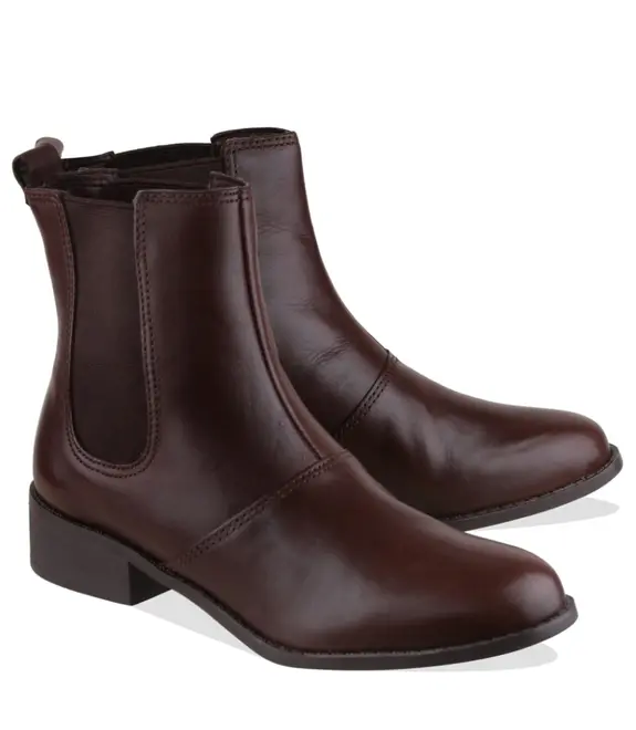 BOTA SALTO BAIXO AREZZO MARROM