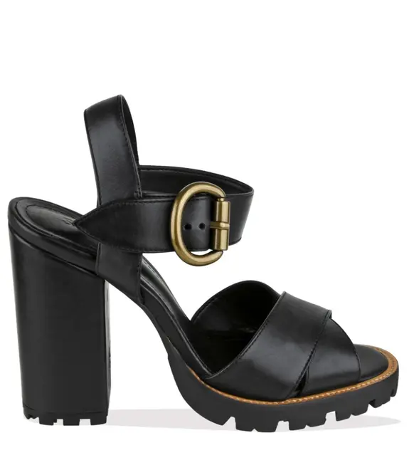 SANDÁLIA SALTO ALTO SCHUTZ PRETO