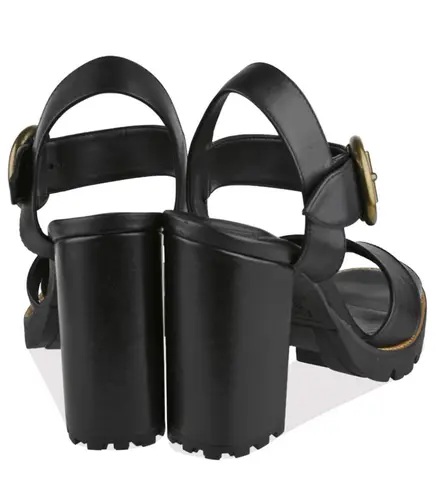 SANDÁLIA SALTO ALTO SCHUTZ PRETO
