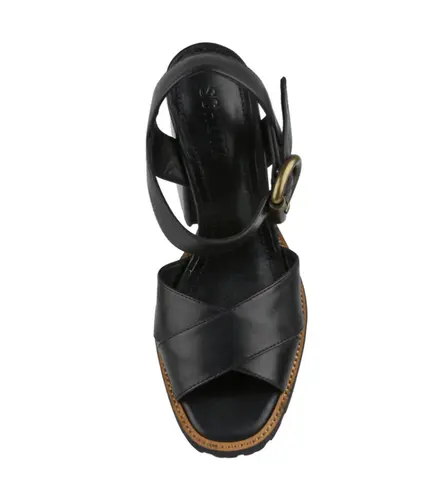 SANDÁLIA SALTO ALTO SCHUTZ PRETO