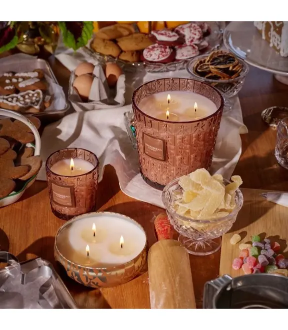 VELA AROMÁTICA COPO CLÁSSICO VIDRO 40H GINGERBREAD CHALET VOLUSPA