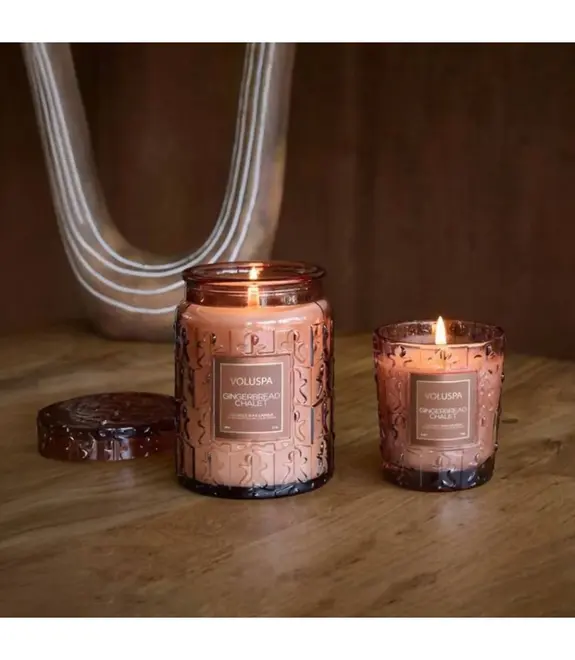 VELA AROMÁTICA COPO CLÁSSICO VIDRO 40H GINGERBREAD CHALET VOLUSPA