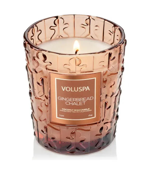 VELA AROMÁTICA COPO CLÁSSICO VIDRO 40H GINGERBREAD CHALET VOLUSPA