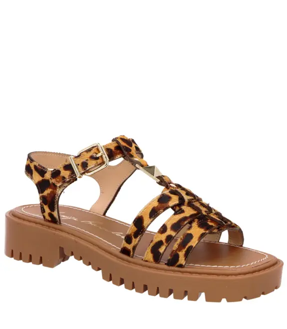 SANDÁLIA FLAT SALTO BAIXO TRATORADA LUIZA BARCELOS ANIMAL PRINT