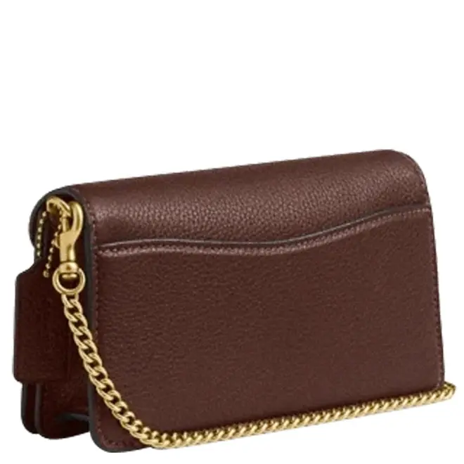 BOLSA COACH NEW YORK TABBY CHAIN 19 MARROM