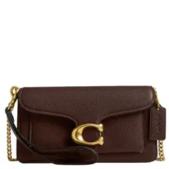 BOLSA COACH NEW YORK TABBY CHAIN 19 MARROM