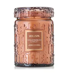 VELA AROMÁTICA VIDRO 100H GINGERBREAD CHALET