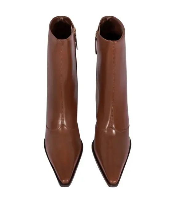 BOTA SALTO MÉDIO RAFFAELA MID SCHUTZ MARROM