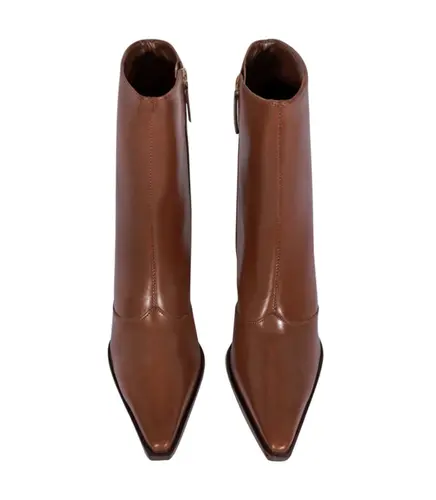 BOTA SALTO MÉDIO RAFFAELA MID SCHUTZ MARROM