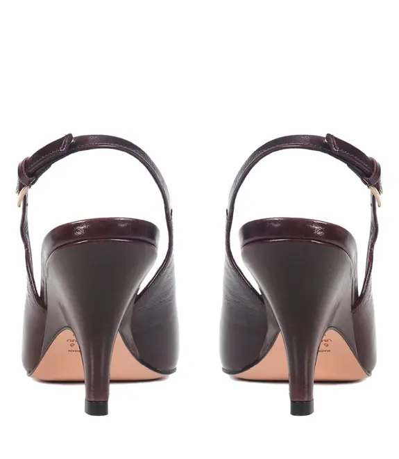 SCARPIN SALTO MÉDIO SLINGBACK OLGA PAULA TORRES VINHO