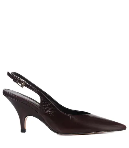 SCARPIN SALTO MÉDIO SLINGBACK OLGA PAULA TORRES VINHO