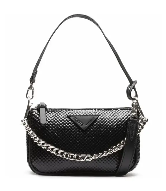 BOLSA CROSSBODY EMMY BRIGHT SNAKE SCHUTZ PRETO