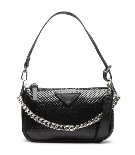 BOLSA CROSSBODY EMMY BRIGHT SNAKE SCHUTZ PRETO