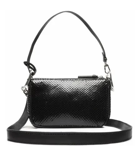 BOLSA CROSSBODY EMMY BRIGHT SNAKE SCHUTZ PRETO