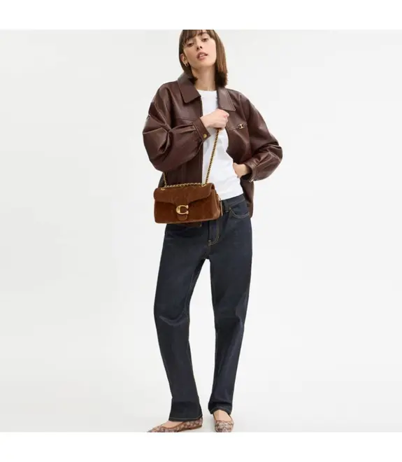 BOLSA COACH NEW YORK TABBY SHOULDER 26 MARROM