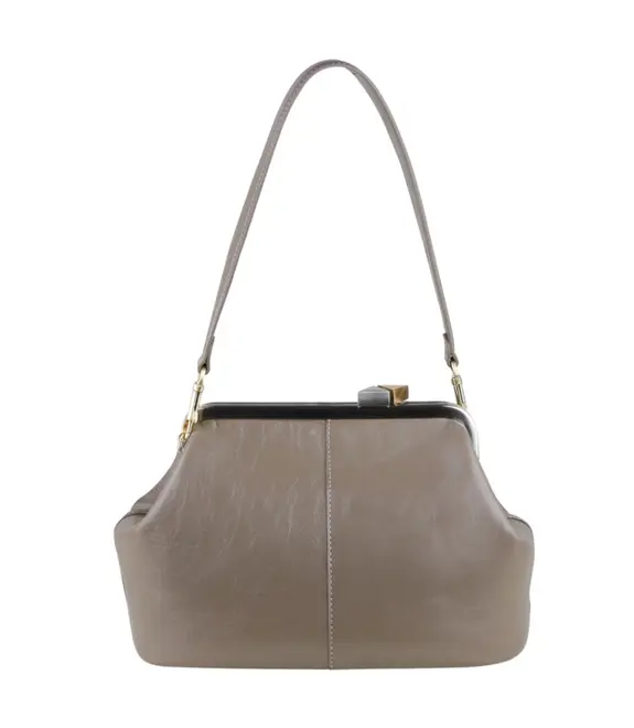 BOLSA PEQUENA MAXI CLUTCH SCHUTZ SOHO CINZA