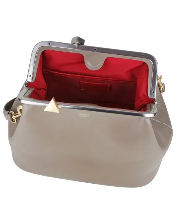 BOLSA PEQUENA MAXI CLUTCH SCHUTZ SOHO CINZA