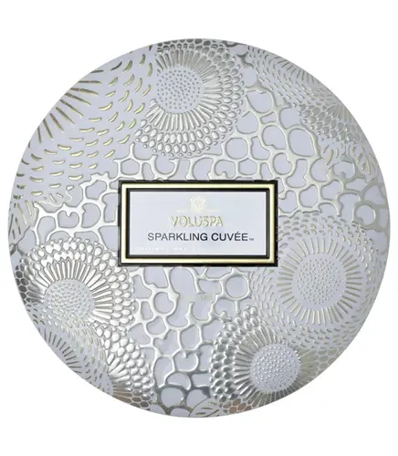 VELA AROMÁTICA LATA 3 PAVIOS 60H SPARKLING CUVEE VOLUSPA