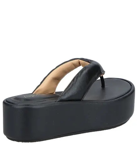 SANDÁLIA FLATFORM SALTO MÉDIO LUIZA BARCELOS PRETO