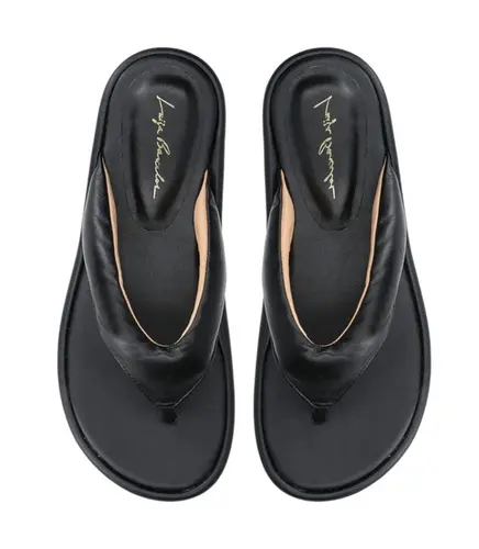 SANDÁLIA FLATFORM SALTO MÉDIO LUIZA BARCELOS PRETO