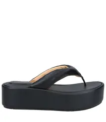 SANDÁLIA FLATFORM SALTO MÉDIO LUIZA BARCELOS PRETO