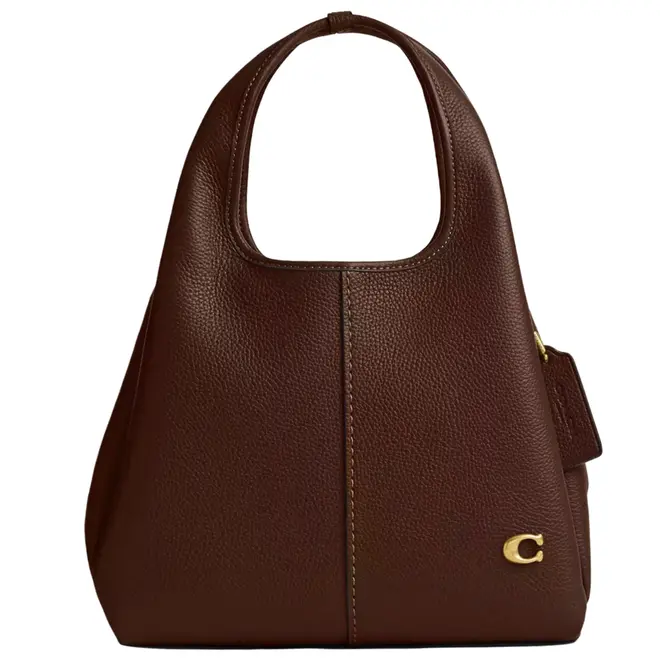 BOLSA COACH NEW YORK LANA SHOULDER 23 MARROM